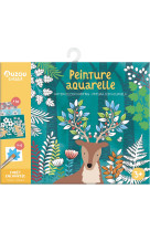 Peinture aquarelle - foret enchantee