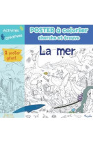 La mer poster a colorier