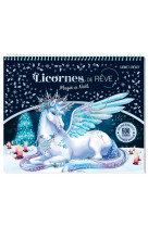 Carnet creatif  licornes de reve magie de noel