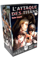 L'attaque des titans - l'integrale - t04 - l'attaque des titans coffret t13 a t17 - coffret 5 tomes