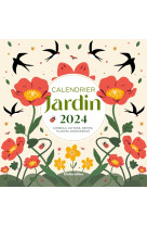 Calendrier mural jardin 2024