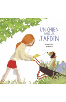 Un chien dans un jardin