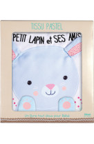 Tissu pastel petit lapin et ses amis