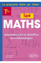 Maths terminale - le programme thème par thème