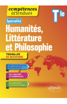 Spécialité humanités, littérature et philosophie. terminale.