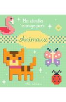 Mes adorables coloriages pixels - animaux