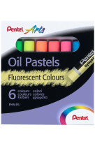 Pastels a l huile etui de 6 fluo