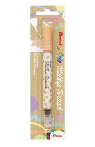 Milky brush orange pastel