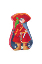 Puzzle silhouette le pirate et son tresor 36pcs 4+