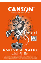 Bloc xsmart sketch & notes 90gr a4