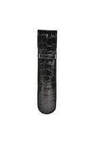 Etui a stylo simple croco savannah noir