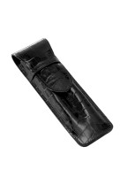 Etui a stylos double croco savannah noir