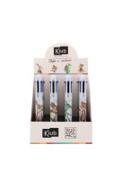 Stylo bille 6 couleurs kook enfants ass