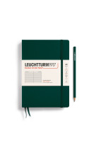 Carnet rigide medium a5 ligne forest green