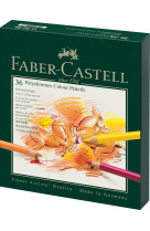 Crayons de couleur polychromos studio box de 36