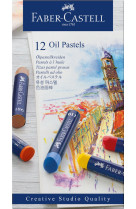 Pastels a  huile boite de 12