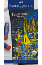 Pastels a  huile metallic boite de 12