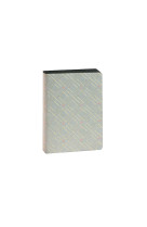 Carnet a6 dots gris et or