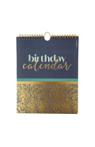 Calendrier d-anniversaires marine et or