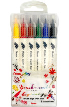 Feutres brush sign pen twin etui de 6