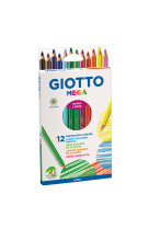 Crayon couleur mega etui de 12