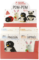 Kit pompons mon mini pingouin 4+