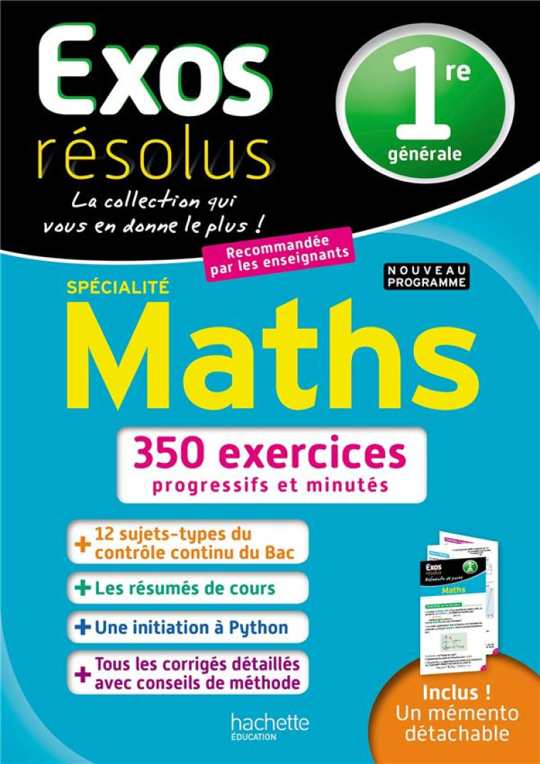 SPECIALITE MATHS 1RE 2019 - RENARD/GUILLAUMIN - HACHETTE