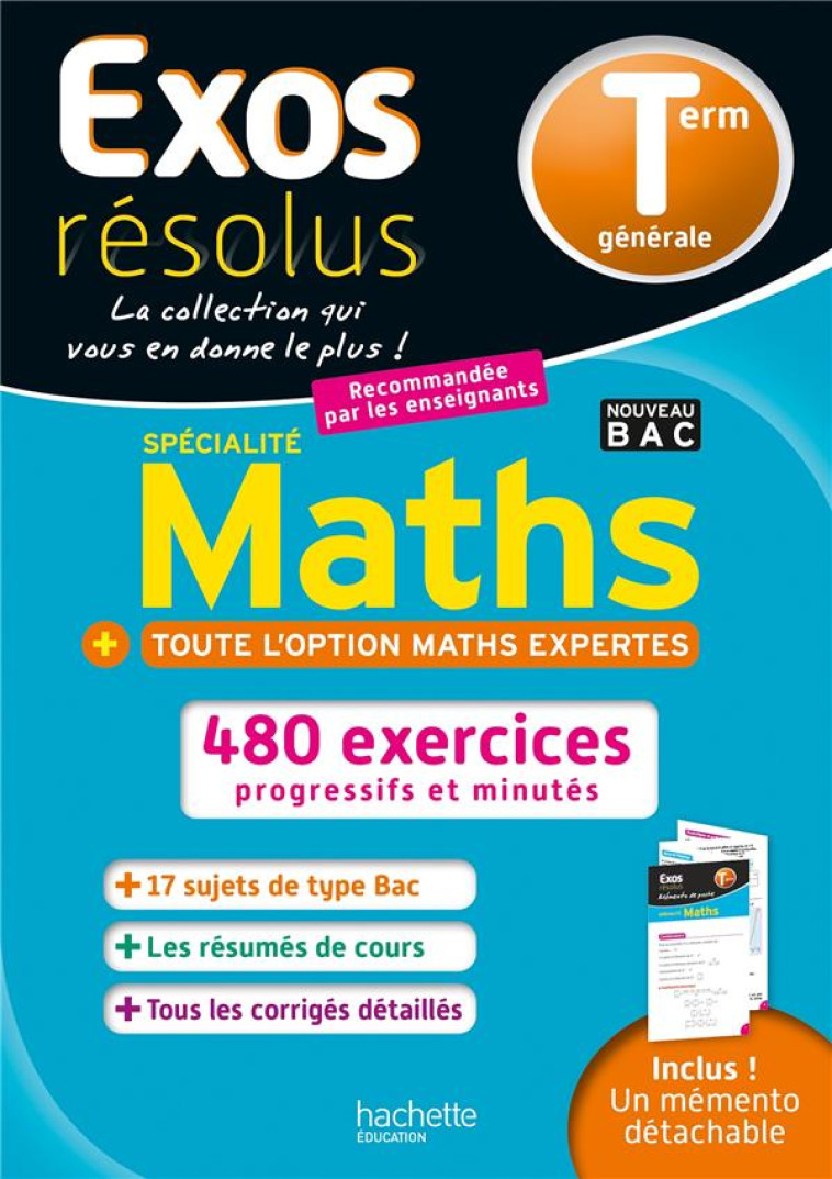 SPECIALITE MATHS + MATHS EXPERTES TLE 2020 - RENARD/GUILLAUMIN - HACHETTE