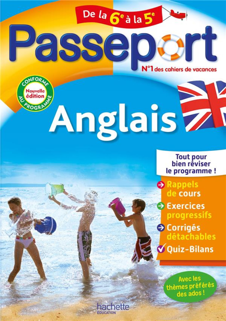 PASSEPORT ANGLAIS DE LA 6E A LA 5E - BONNET CAROLE - HACHETTE