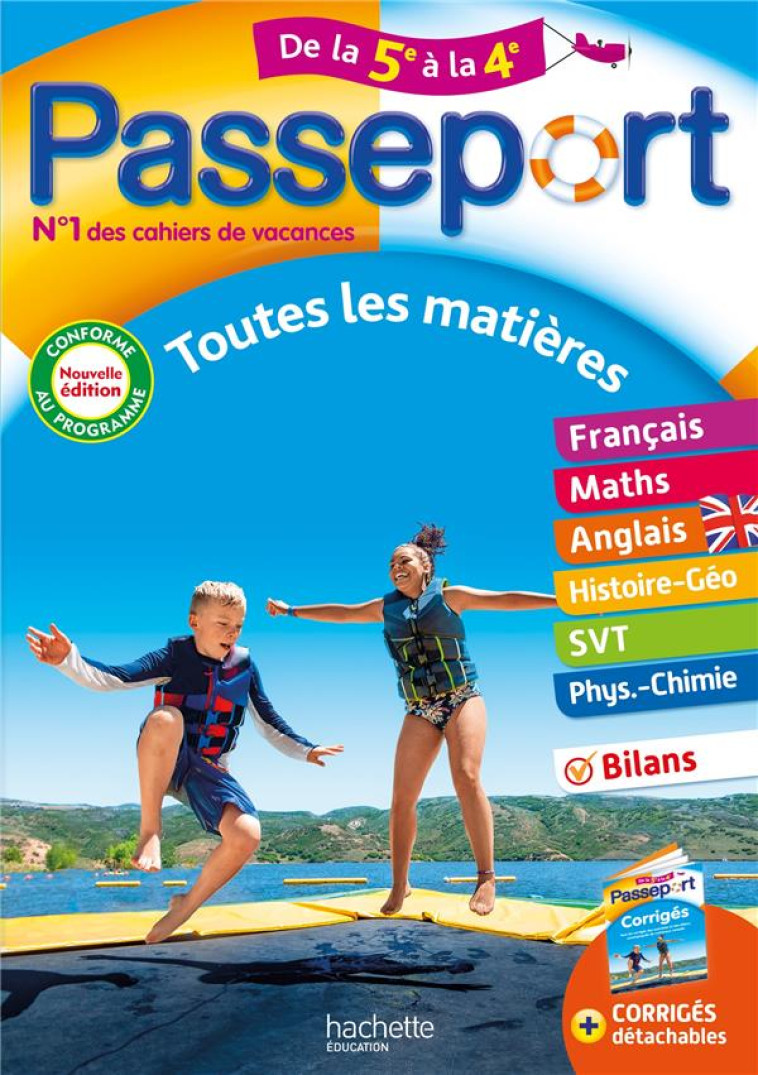 PASSEPORT TOUTES LES MATIERES DE LA 5E A LA 4E - LISLE/ROUSSEAU - HACHETTE