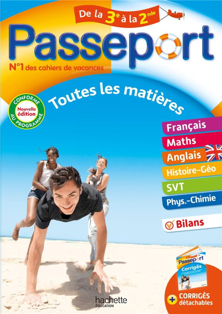 PASSEPORT TOUTES LES MATIERES DE LA 3E A LA 2NDE - DOUAY/PELLISSIER - HACHETTE