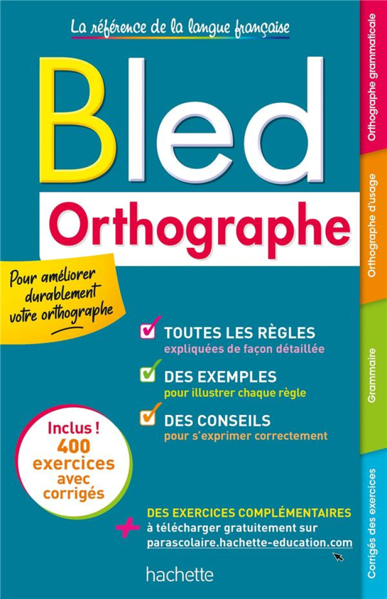 BLED ORTHOGRAPHE ED 2021 - BERLION DANIEL - HACHETTE