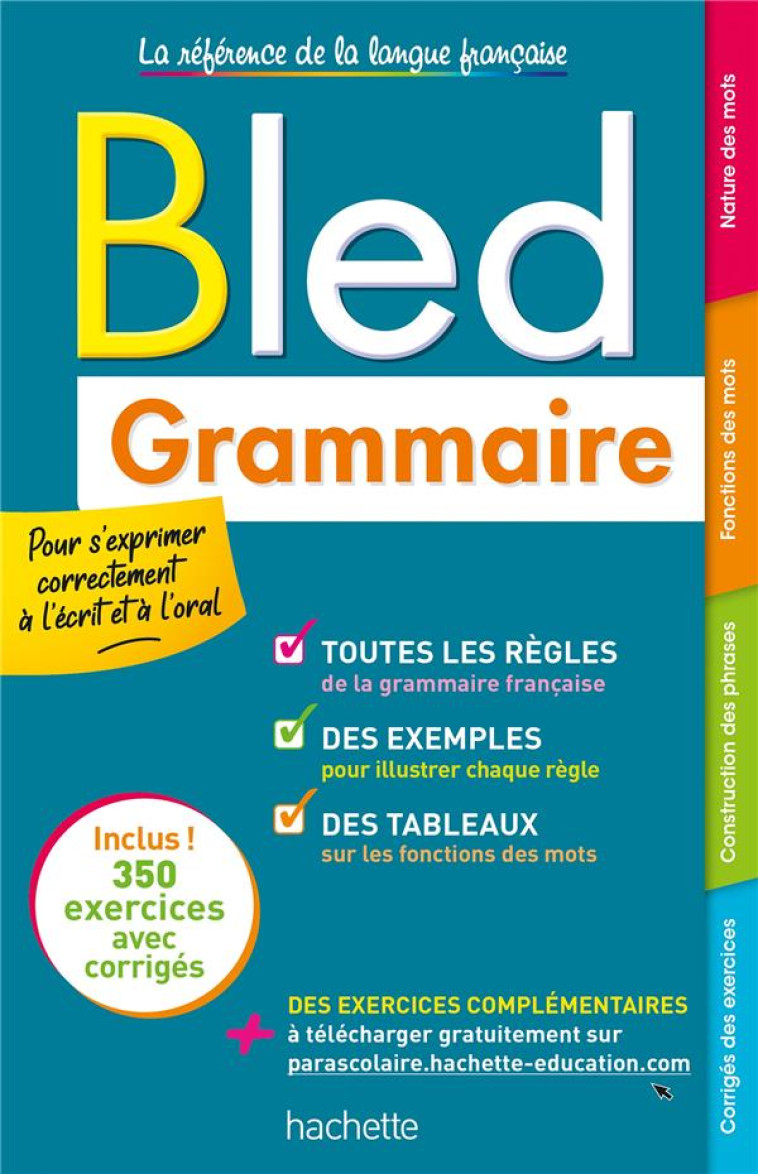 BLED GRAMMAIRE ED 2021 - BERLION DANIEL - HACHETTE