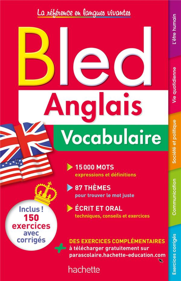 BLED ANGLAIS VOCABULAIRE ED 2021 ETAGERE COLLEGE - PERRIN/SUSSEL/CROS - HACHETTE