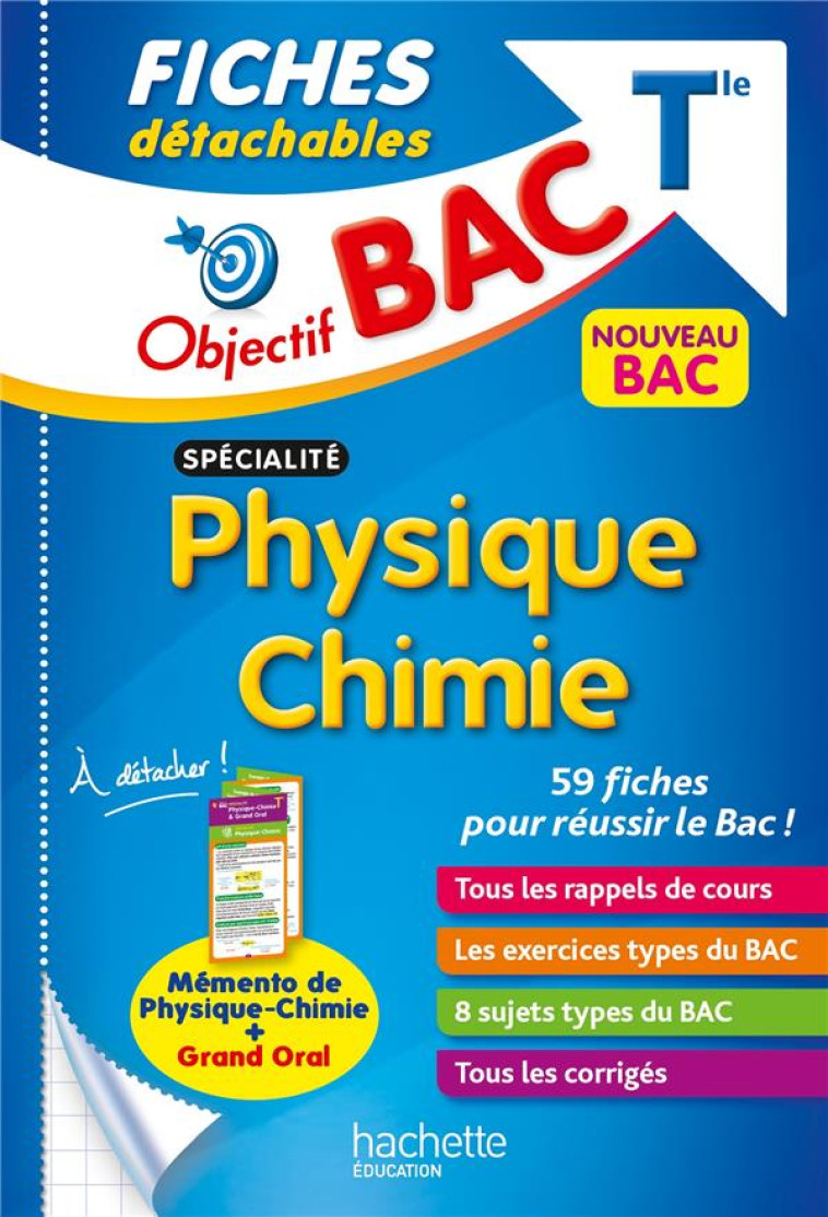 SPECIALITE PHYSIQUE CHIMIE TLE FICHS ED 2021 - RAMIREZ/DETRE/ZARDET - HACHETTE