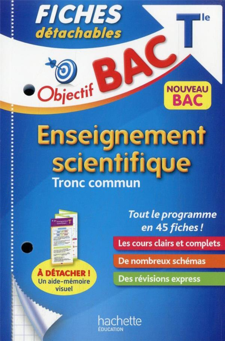 ENSEIGNEMENT SCIENTIFIQUE TLE FICHES 2022 - BINZ/DESSAINT - HACHETTE