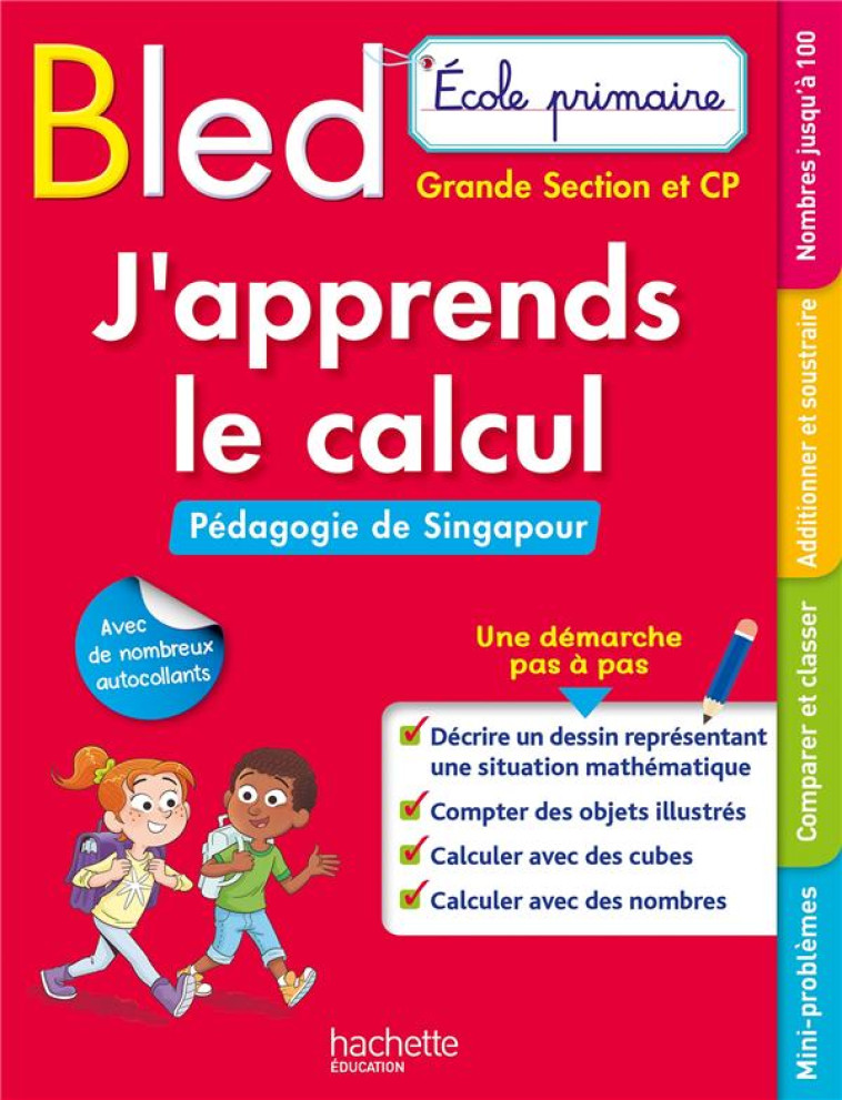 J'APPRENDS LE CALCUL DES 5 ANS METHODE SINGAPOUR - PRINCE/BREMONT - HACHETTE