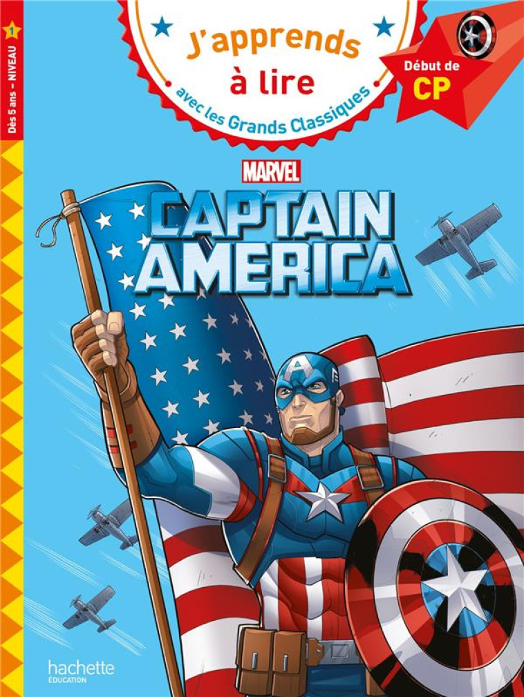 CAPTAIN AMERICA, CP NIVEAU 1 - ALBERTIN ISABELLE - HACHETTE