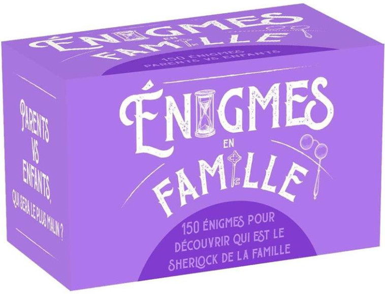 BOITE ENIGMES A FAIRE EN FAMILLE - LUCIE BECQUET - NC