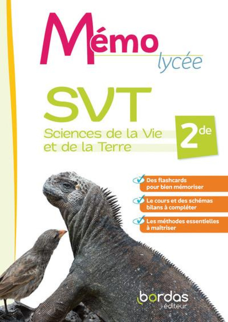 MEMO LYCEE SVT 2DE LIVRET - ANDRE/GALLET - BORDAS