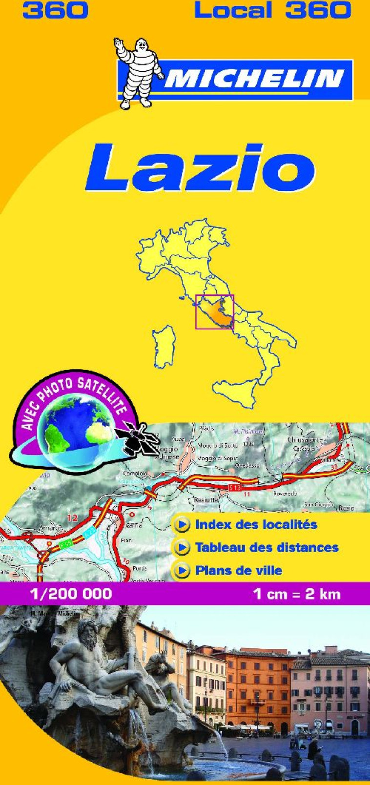 CARTE LOCALE 360 LAZIO - XXX - MICHELIN