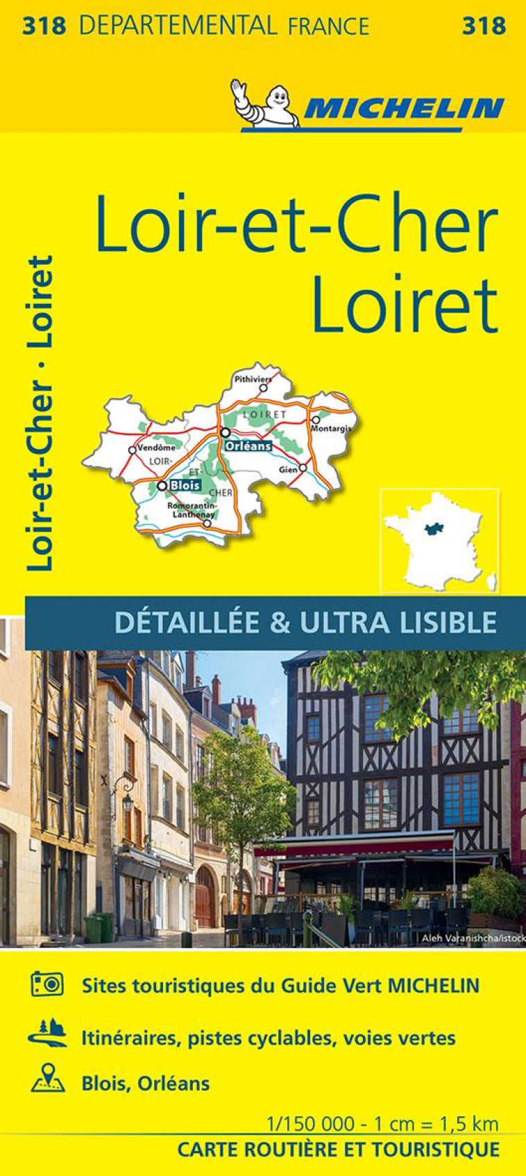 CARTE DEPARTEMENTALE 318 LOIRET, LOIR-ET-CHER - XXX - MICHELIN