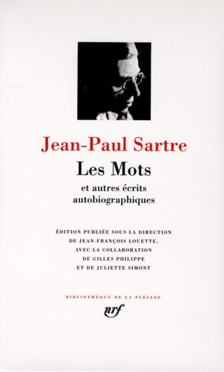 LES MOTS ET AUTRES RECITS AUTOBIOGRAPHIQUES - SARTRE JEAN-PAUL - GALLIMARD