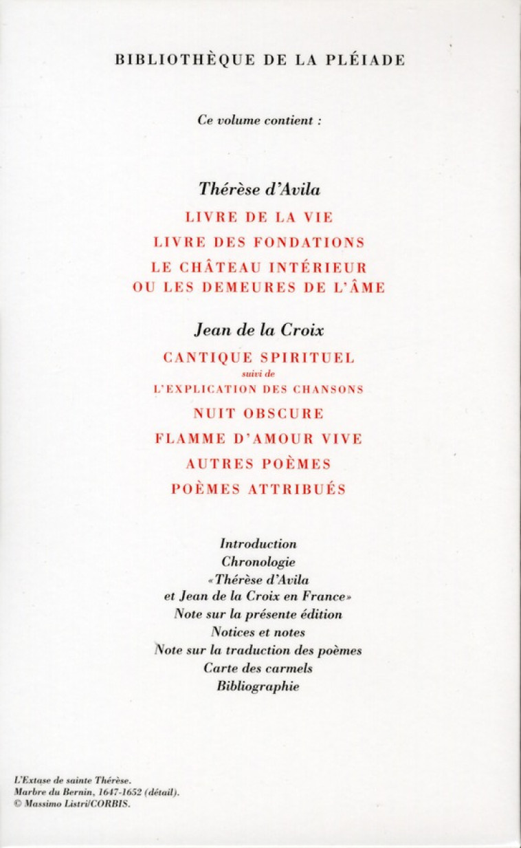 OEUVRES - JEAN DE LA CROIX - GALLIMARD