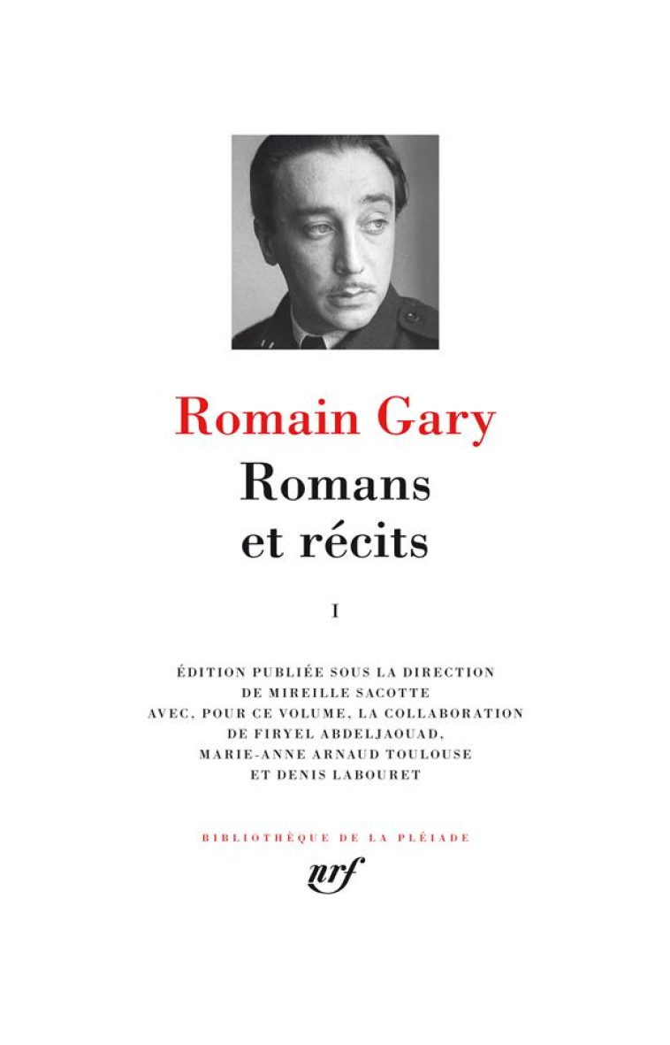 ROMANS ET RECITS (TOME 1) - GARY ROMAIN - GALLIMARD