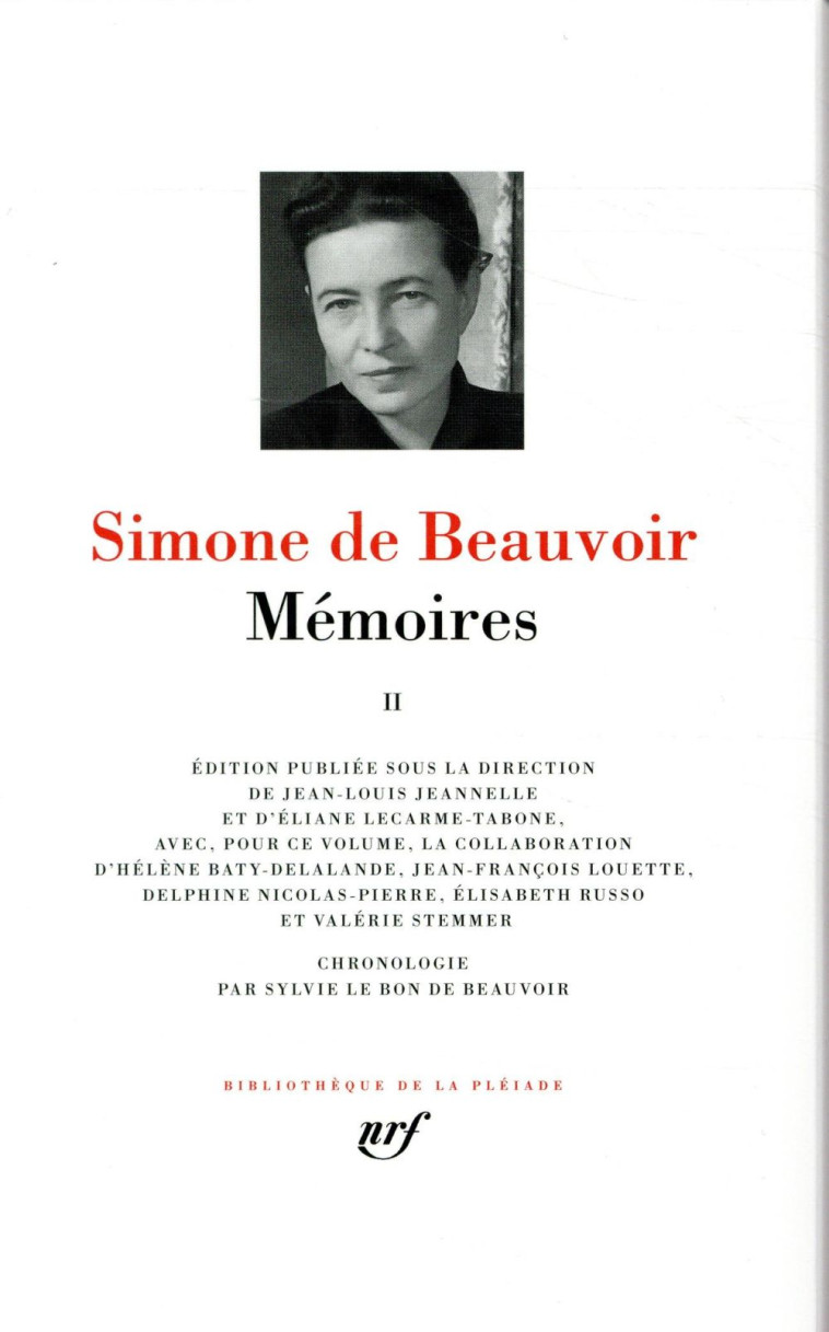 MEMOIRES T2 - BEAUVOIR SIMONE DE - GALLIMARD