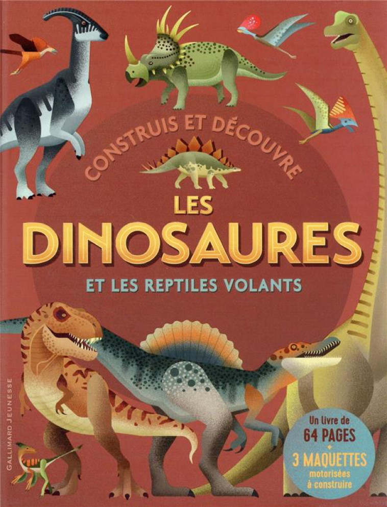 CONSTRUIS ET DECOUVRE - LES DINOSAURES - COLLECTIFS JEUNESSE - NC