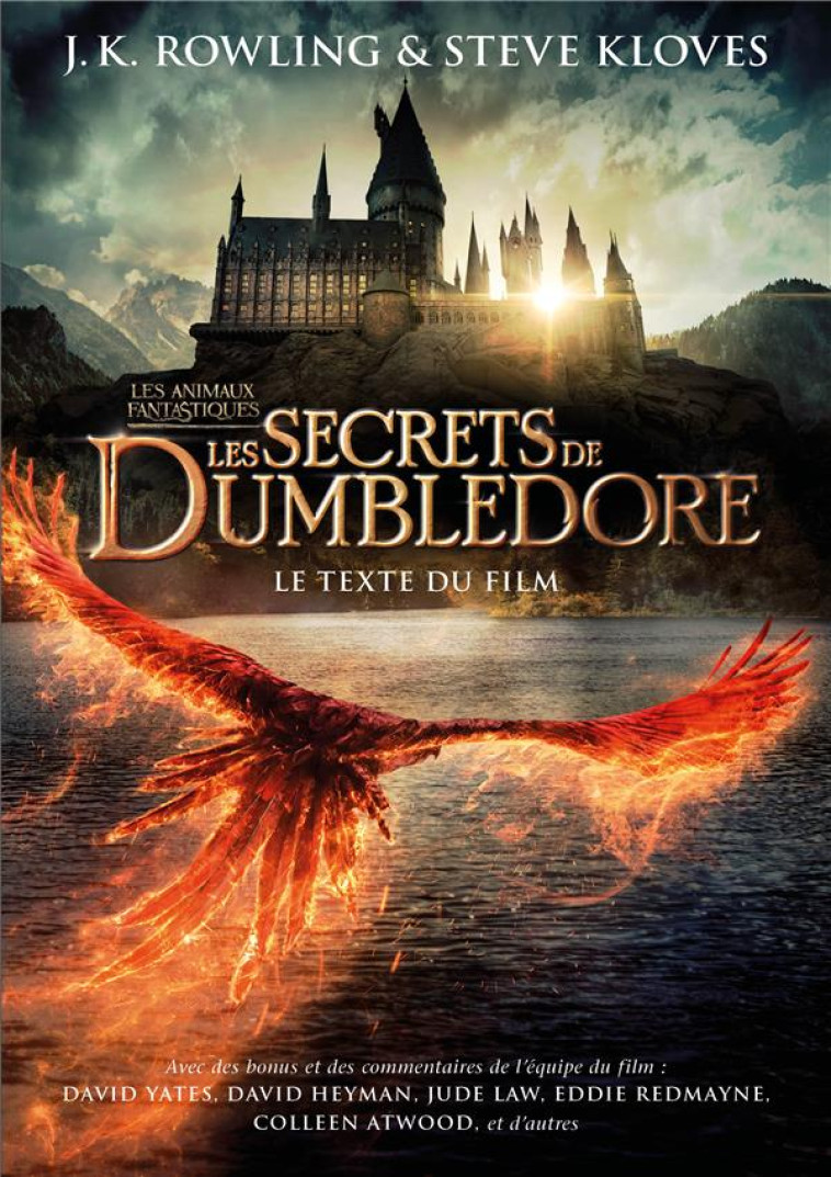 LES SECRETS DE DUMBLEDORE LE TEXTE DU FILM - KLOVES/ROWLING - GALLIMARD