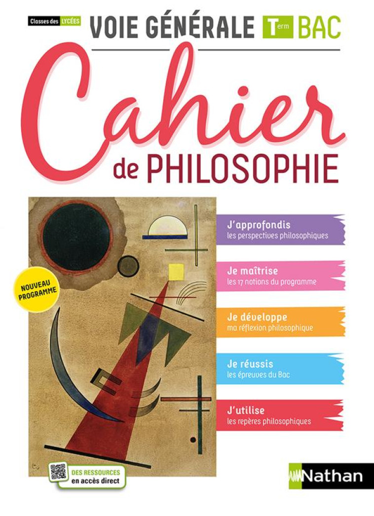 CAHIER DE PHILO TLE VOIE GENERALE ELEVE 202 - ROSENBERG/TEROUANE - CLE INTERNAT