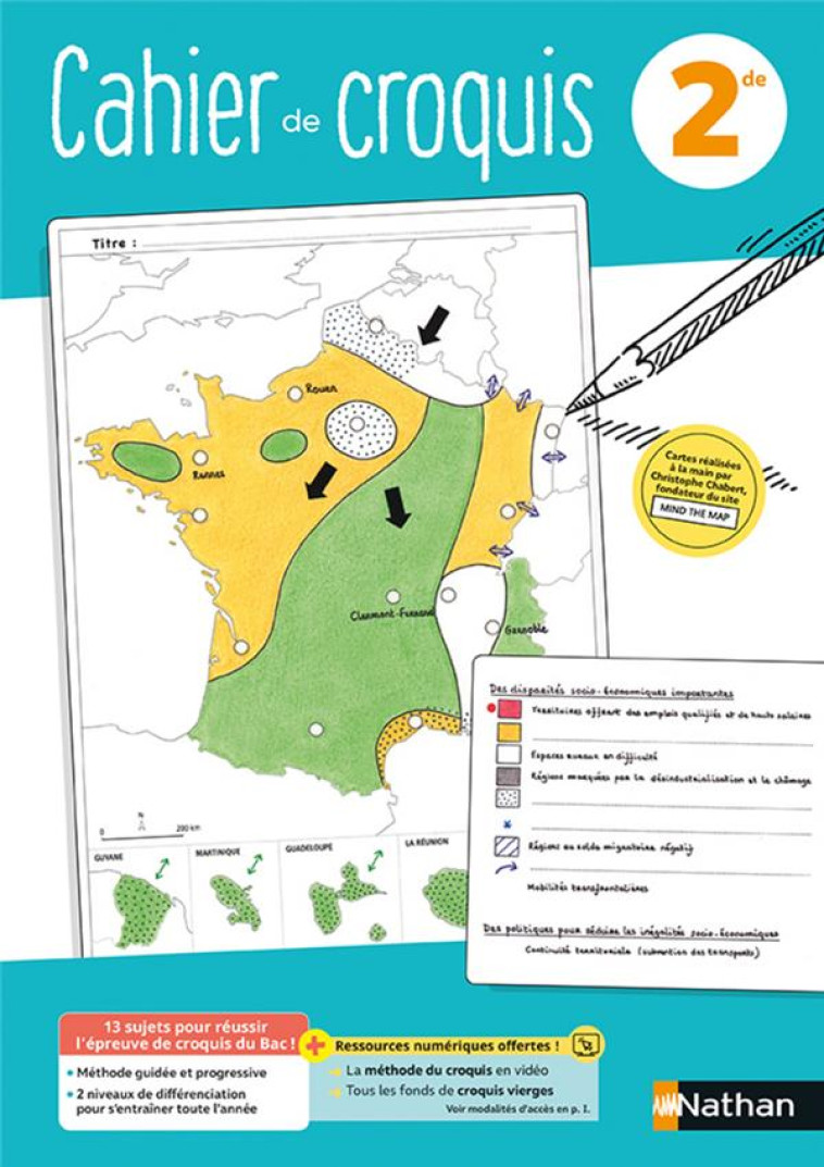 CAHIER DE CROQUIS 2DE 2021 - BORIES/CHABERT - CLE INTERNAT